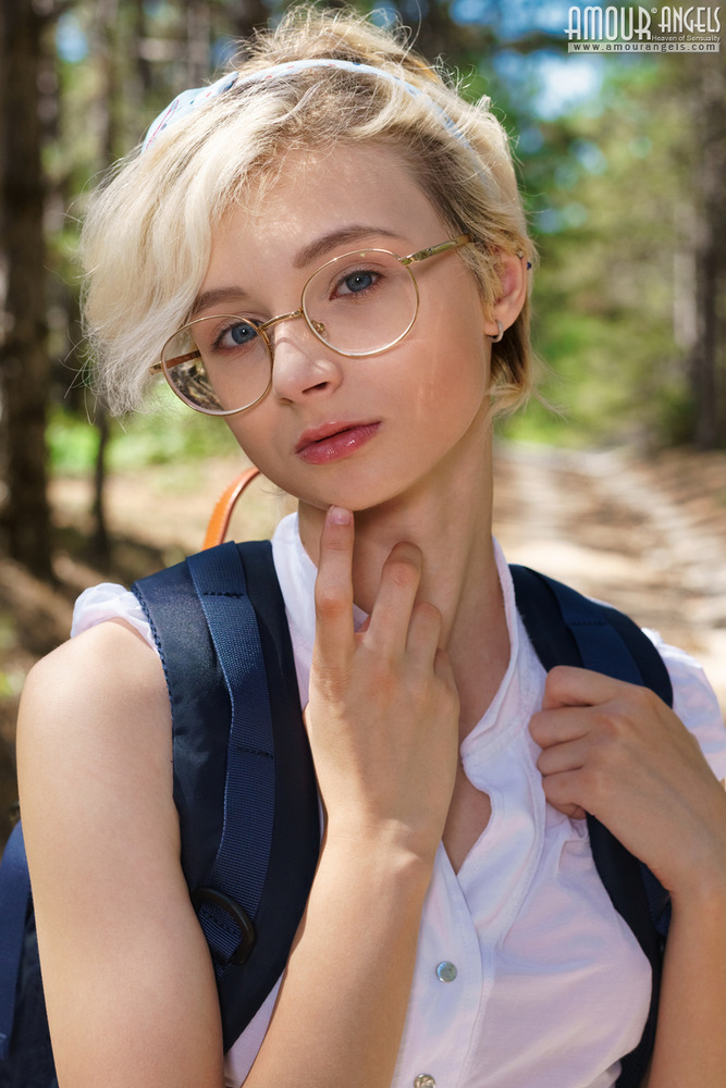 Cutie posing outdoors 13